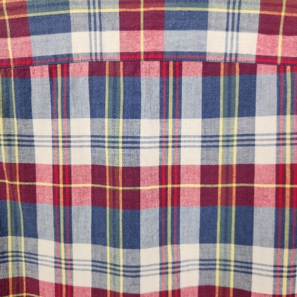 Aspesi Mens Long Sleeve Plaid Pattern Cotton Button Down Shirt XL - Picture 5 of 6